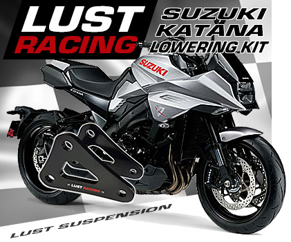 2019 Suzuki Katana 1000 lowering kit by LUST Racing