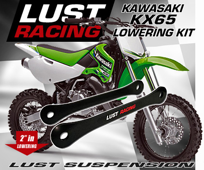 MX and Classic Motorcycle lowering kits Kawasaki KX65 by LUST Racing