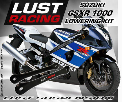 2000-2004 GSXR1000 lowering kit, lust racing gsx-r1000 k1-k4