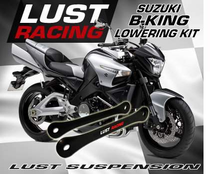 GSX1300 lowering kit. Suzuki GSX1300 B-king lowering kit by Lust Racing, image