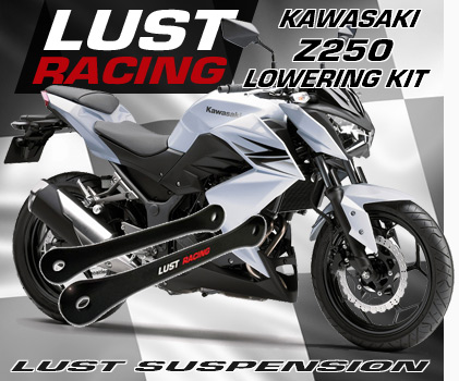2013-2015 Kawasaki Z250 lowering kits by LUST Racing