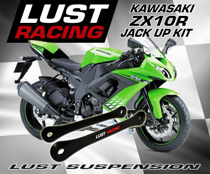 ZX10R jack up kit. Lust Racing rear suspension jack up link kit for Kawasaki ZX-10R, image